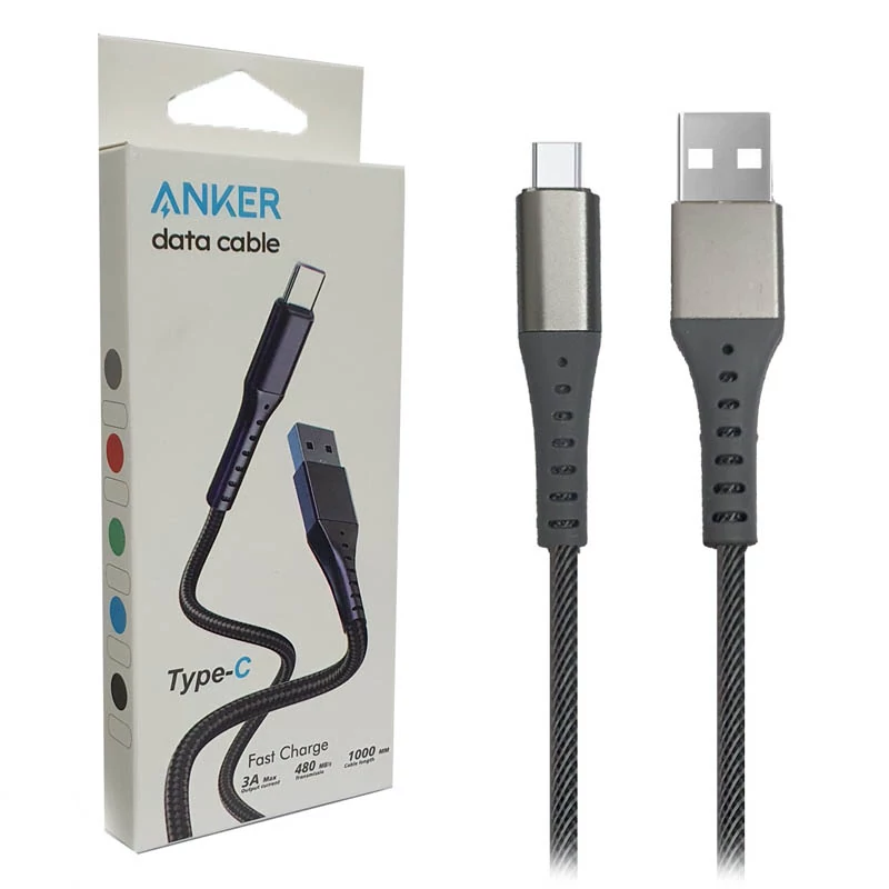 کابل برزنتی تایپ سی  ANKER
